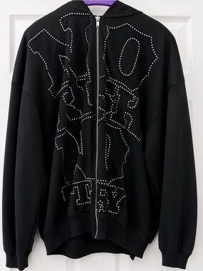 Patagonia Black Studded Zip-Up Hoodie